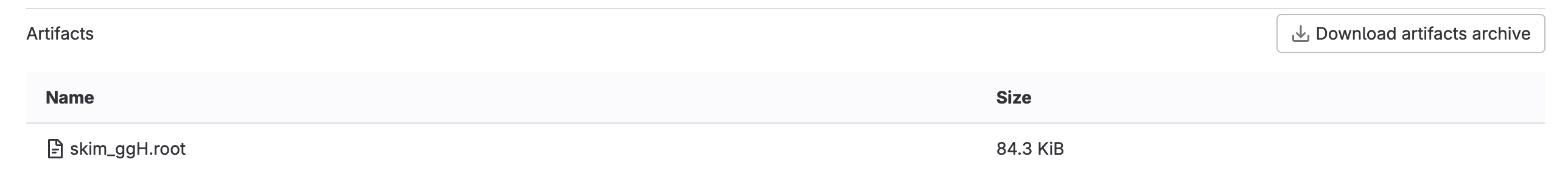 CI/CD Artifacts Browse